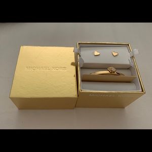 Michael Kors earrings + bracelet.
